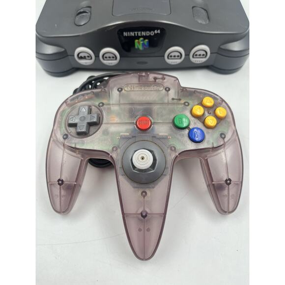 Nintendo 64 N64 Console Bundle w/ OEM Atomic Purple Controller- Tested - Picture 3 of 15